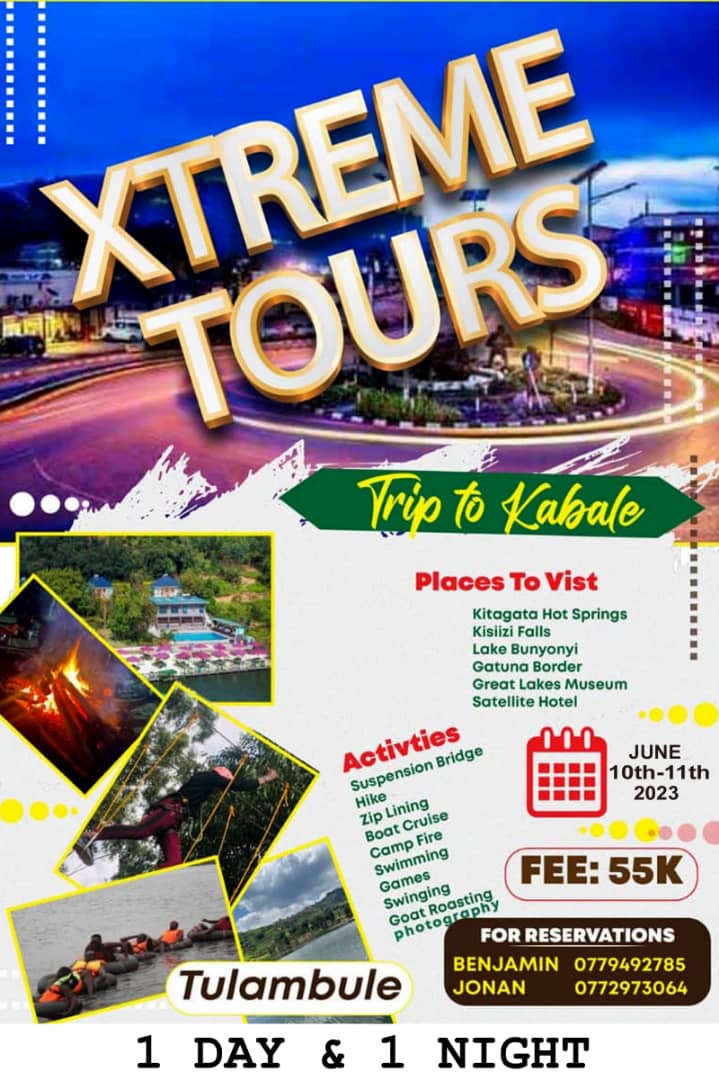 Are you passionate about touring,here is a great opportunity for you and us all
Xtreme tours is the answer,come tulambule #talambule🔥🔥