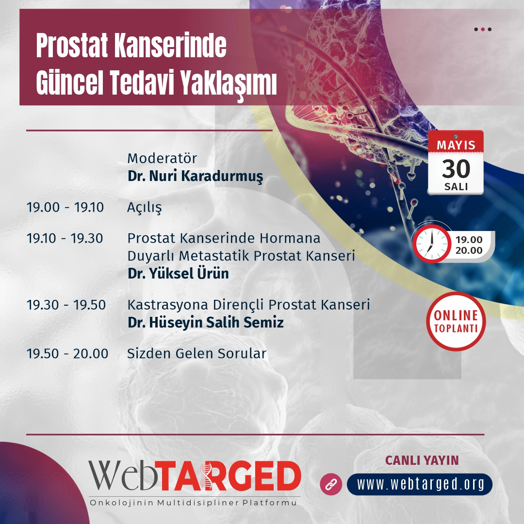 WebTarged's tweet photo. Prostat Kanserinde Güncel Tedavi Yaklaşımı
📅 30 Mayıs 2023, Salı
🕖 19.00 - 20.00
🎯 🔗 https://t.co/QdDHugMGtm
#kanser #cancer #onkoloji #oncology #erkenteshis #tumor #tedav #prostat #prostatkanseri #prostate #prostatecancer #prostatecancerawareness #tedavi #farkındaol https://t.co/p49QgINaD6