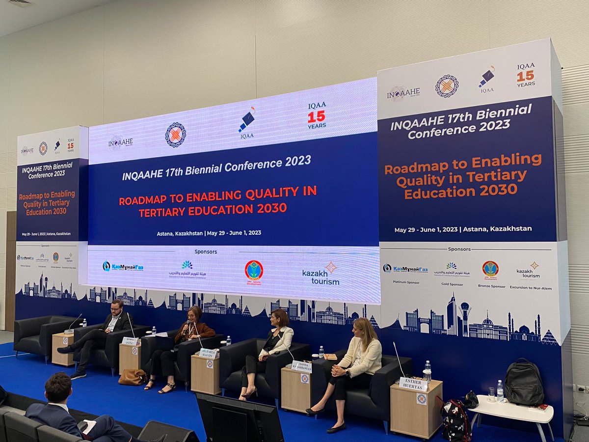 inqaahe's tweet photo. #INQAAHEConference2023 Day 1 panel discussion with @MartinMichaela6, @s_karakhanyan, @EstherHuertas2 and @OnitaHoria.
@IQAA_KZ
@EtecKsa
#KazMunayGas #AstanaDevelopment #KazakhTourism https://t.co/GuOVFJhtBK