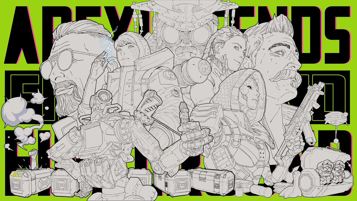 APEX LEGENDS: final round 
fan art for the PLAY4FUN cup drawing contest
#ApexLegends