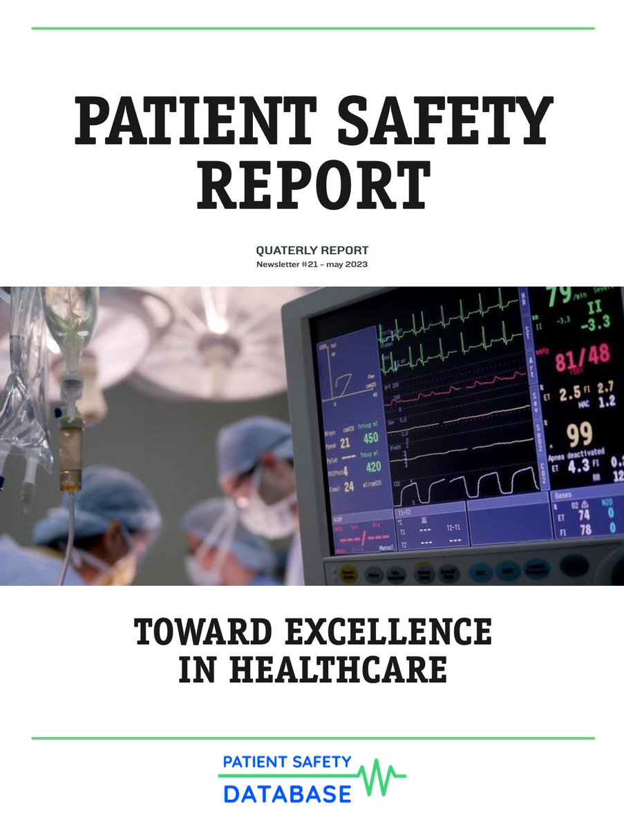 We are pleased to share with you the 21st #PatientSafety #Report (english version. 📢 Link to the report: …ion-public.s3.eu-west-3.amazonaws.com/media/113/1Mzs…