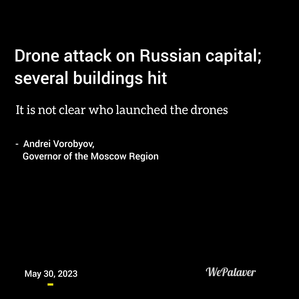 "All emergency services of the city are at the scene of incidents," Mayor Sergei Sobyanin, Moscow. 

#MSDhoni𓃵
#พรรคอันดับ2
#CSKvsGT #MasterChef #Succession #แบนMami #Jadeja #abvotes #IPL2023Final <a href="/nytimes/">The New York Times</a> <a href="/CNNnews18/">News18</a>