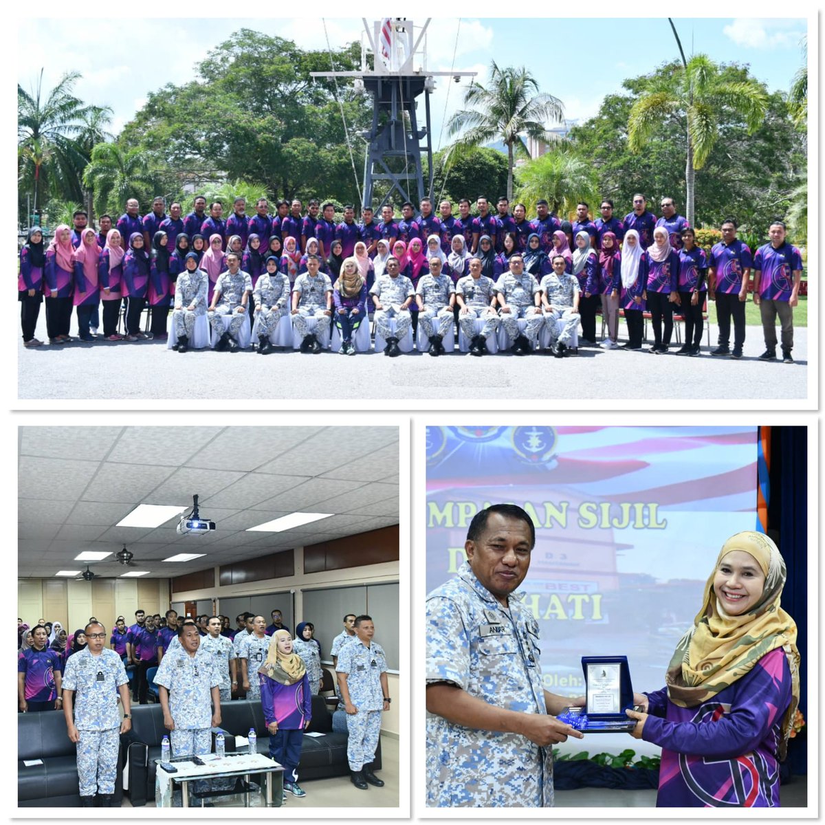 PK_TLDM's tweet photo. Program Bina Insan Sekolah Seni Malaysia Perak dilaksanakan pada 27 - 29 Mei 23 anjuran PK TLDM.
Majlis Penutup Program telah disempurnakan oleh YBhg Panglima Pendidikan dan Latihan.
#KepimpinanBerintegriti
#TeamBuildingProgram https://t.co/izw8qeOs4Q