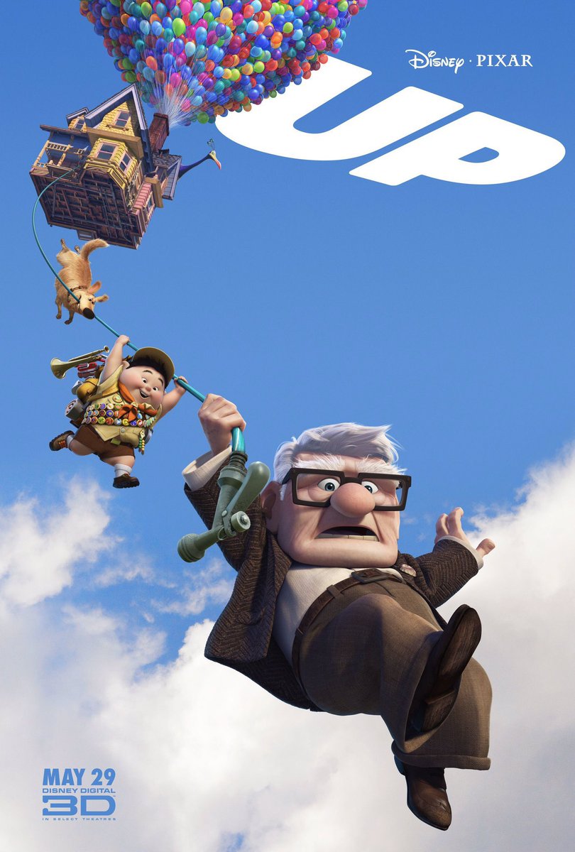 🎬MOVIE HISTORY: 14 years ago today May 29, 2009 the movie ‘Up’ opened in theaters!

#EdAsner #JordanNagai #ChristopherPlummer #BobPeterson #PeteDocter #ElizabethDocter @authenticdelroy #JeromeRanft #JohnRatzenberger #DavidKaye #DannyMann #DonFullilove #JessHarnell @Pixar @Disney