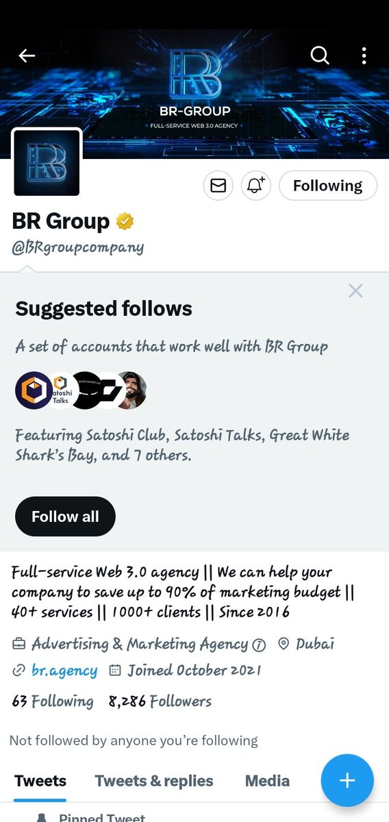 Mackrin5's tweet photo. @BRgroupcompany @BRgroupcompany  to the moon 🚀🚀
 one thing i love is...the customer service is very active 👍🏾

address 0x4BAd79E9599F3a2c85474ba6A484E2D95BdC8D10 https://t.co/Bv5id81JYn
