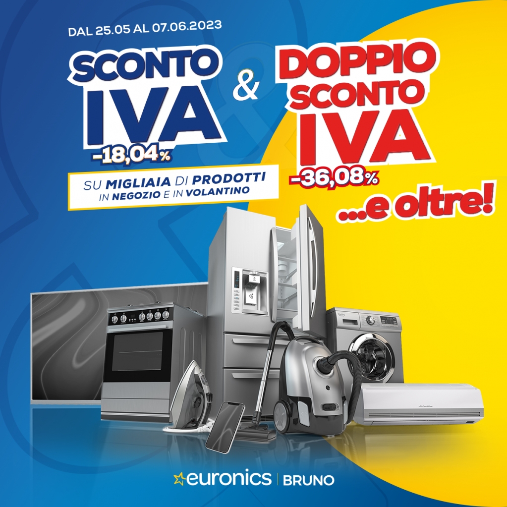 Trova il prodotto perfetto per te, la tua casa ed il tuo tempo libero! 🤩
SCONTO IVA, DOPPIO SCONTO IVA…e oltre su migliaia di prodotti in negozio ⭐
Sfoglia il volantino 👉🏻 bit.ly/3OFptyG fino al 7.06
