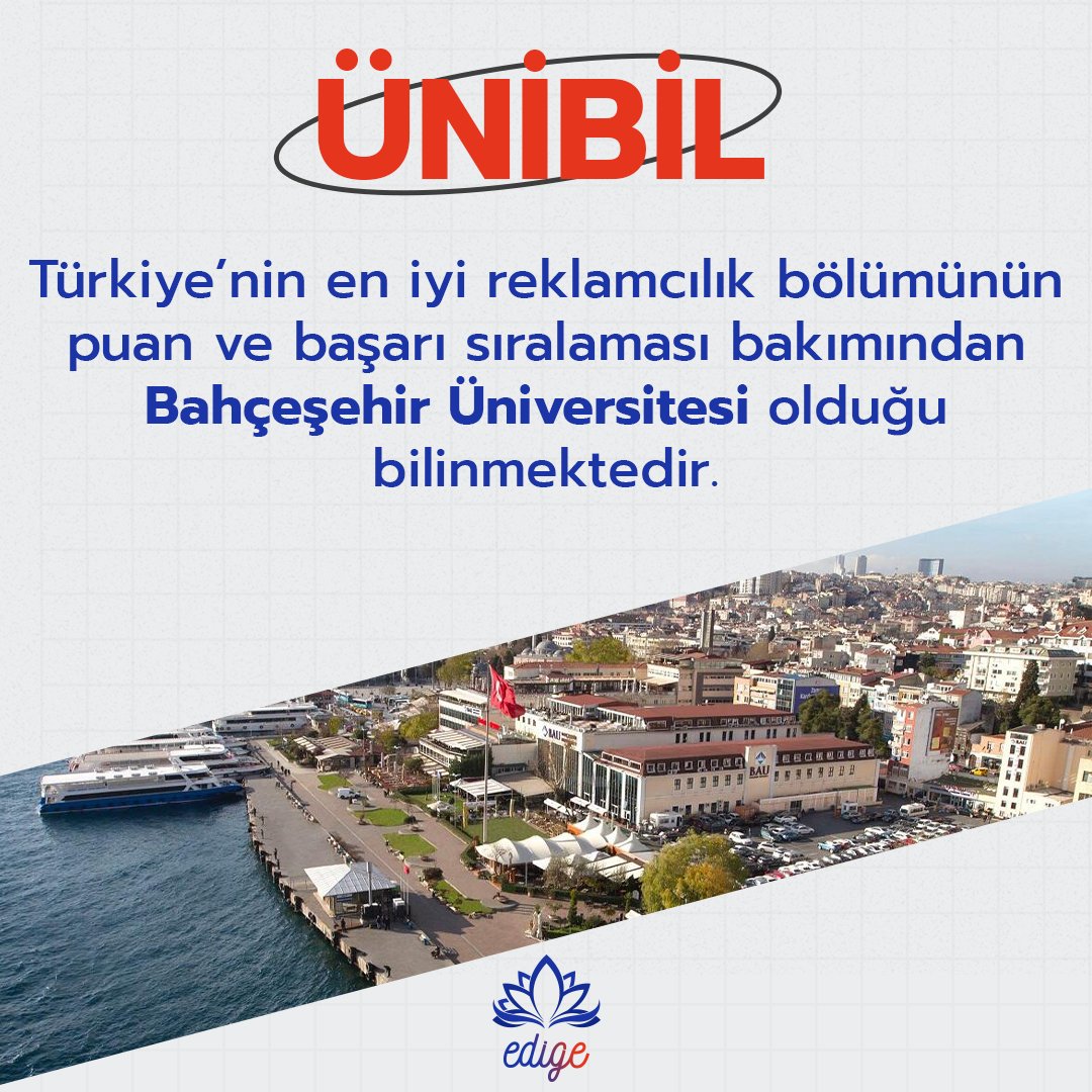 edigeegitim's tweet photo. Dijital dünyanın dinamiklerine ve reklamcılığın diline hakim olmak isteyen öğrencilere alanının en iyi okullarından birinin Bahçeşehir Üniversitesi olduğunu belirtmemizde yarar var.

#edige #ünibil #dijital #bahçeşehir #reklamcılık #okul #üniversite https://t.co/TndRYzgXdt
