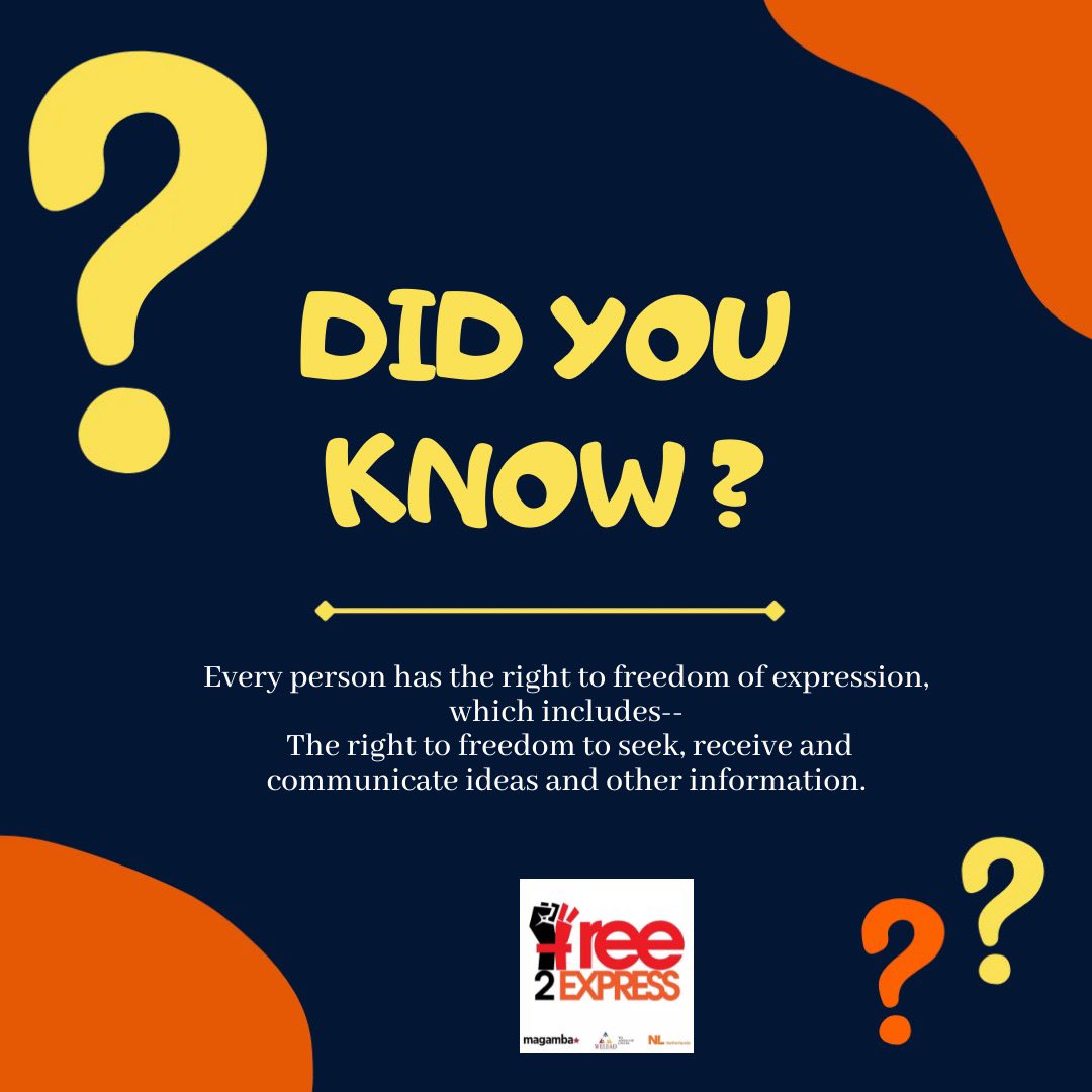 Freedom of Expression 
#ConstitutionCulture 
#Free2Express