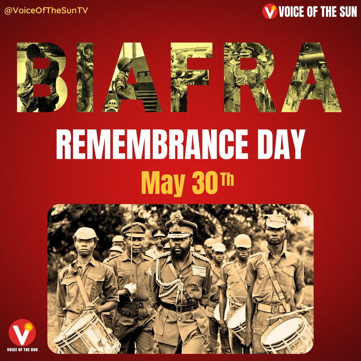 Today is the 30th of May, the Biafra Remembrance Day, we remember those who fought bravely to defend our people for three years during the genocide, now called Biafran War. We remember the children that were starved to death. *A Thread*