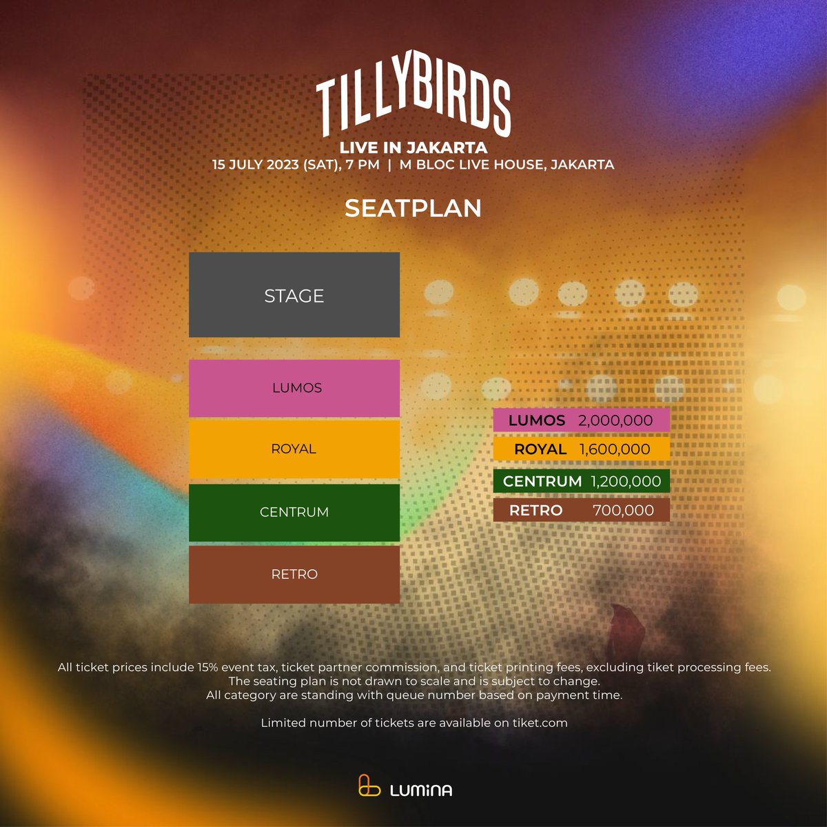 luminaent's tweet photo. MORE INTIMATE, MORE FUN WITH @TillyBirds 🔥🔥Check out the new seat plan and fan benefits for all ticket holders!

TILLY BIRDS LIVE IN JAKARTA
📆Saturday, 15 July 2023
⏰7 PM
📍MBloc Livehouse Jakarta

#TillyBirds #TillyBirdsJKT #TillyBirdsLiveinJKT #BarengLumina https://t.co/c28LK4CbWO