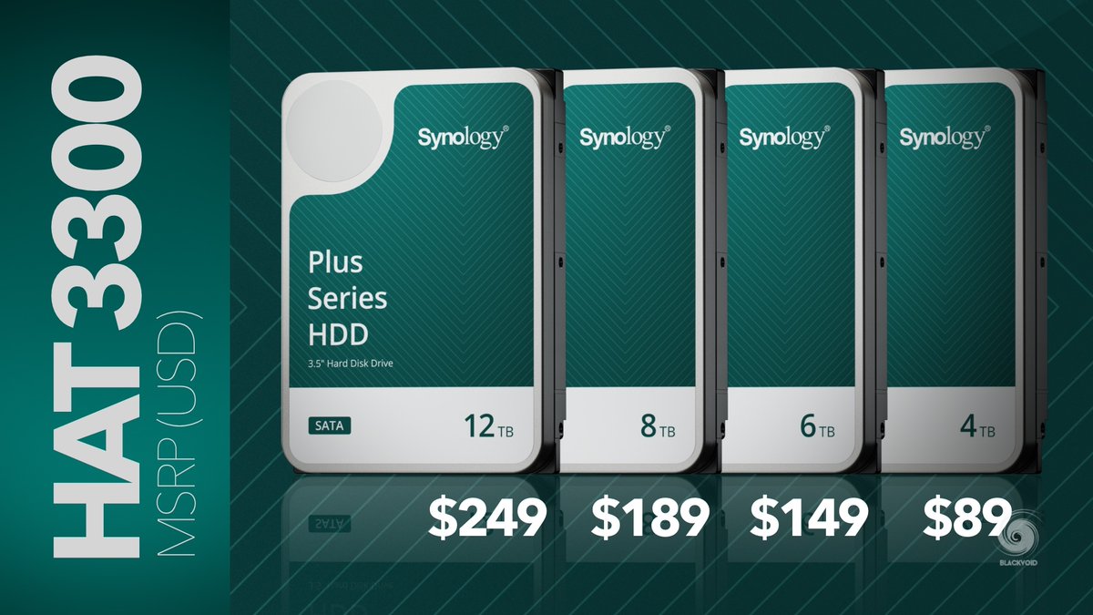 blackvoidclub's tweet photo. The new #Synology #HAT3300 #HDD are here! More details on #BLACKVOID
https://t.co/5MPs3TkO3z https://t.co/U7tonqKR4B