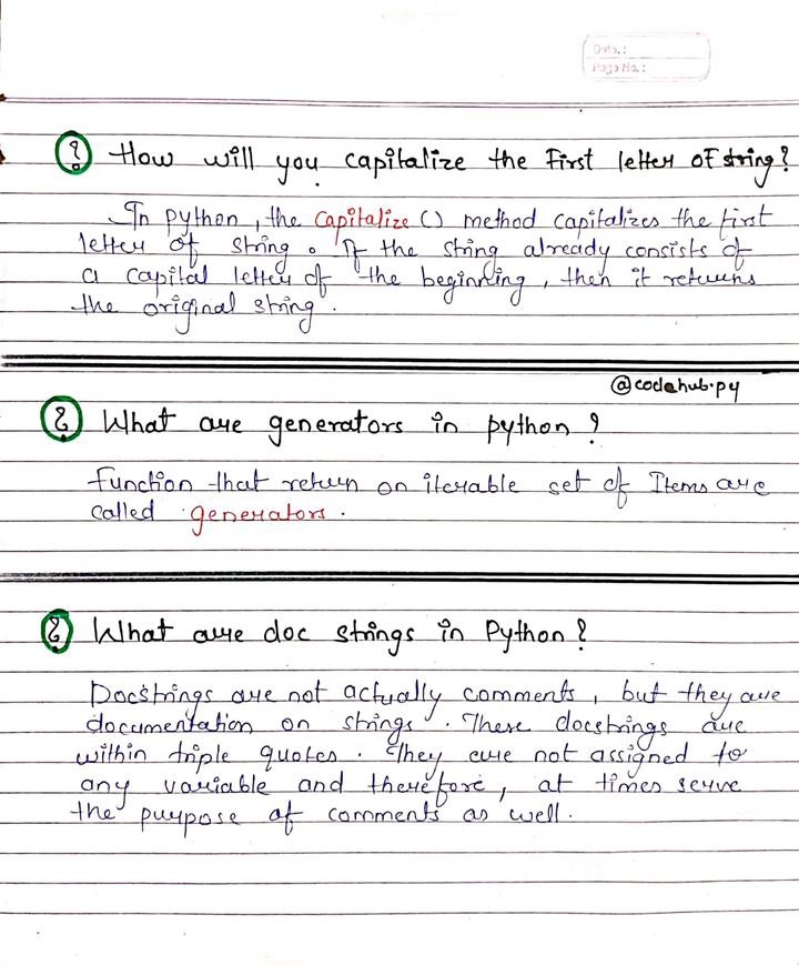 Pythonhub777's tweet image. Python Interview Questions and Answer 🧑‍💻🤩 
.
.
.
.
#coder #coding #java #javascript #python #html #webdevelopment #programming #programmer  #python3 #pythonprogramming #ai #ml #artificialintelligence #machinelearning #css #pythonquiz