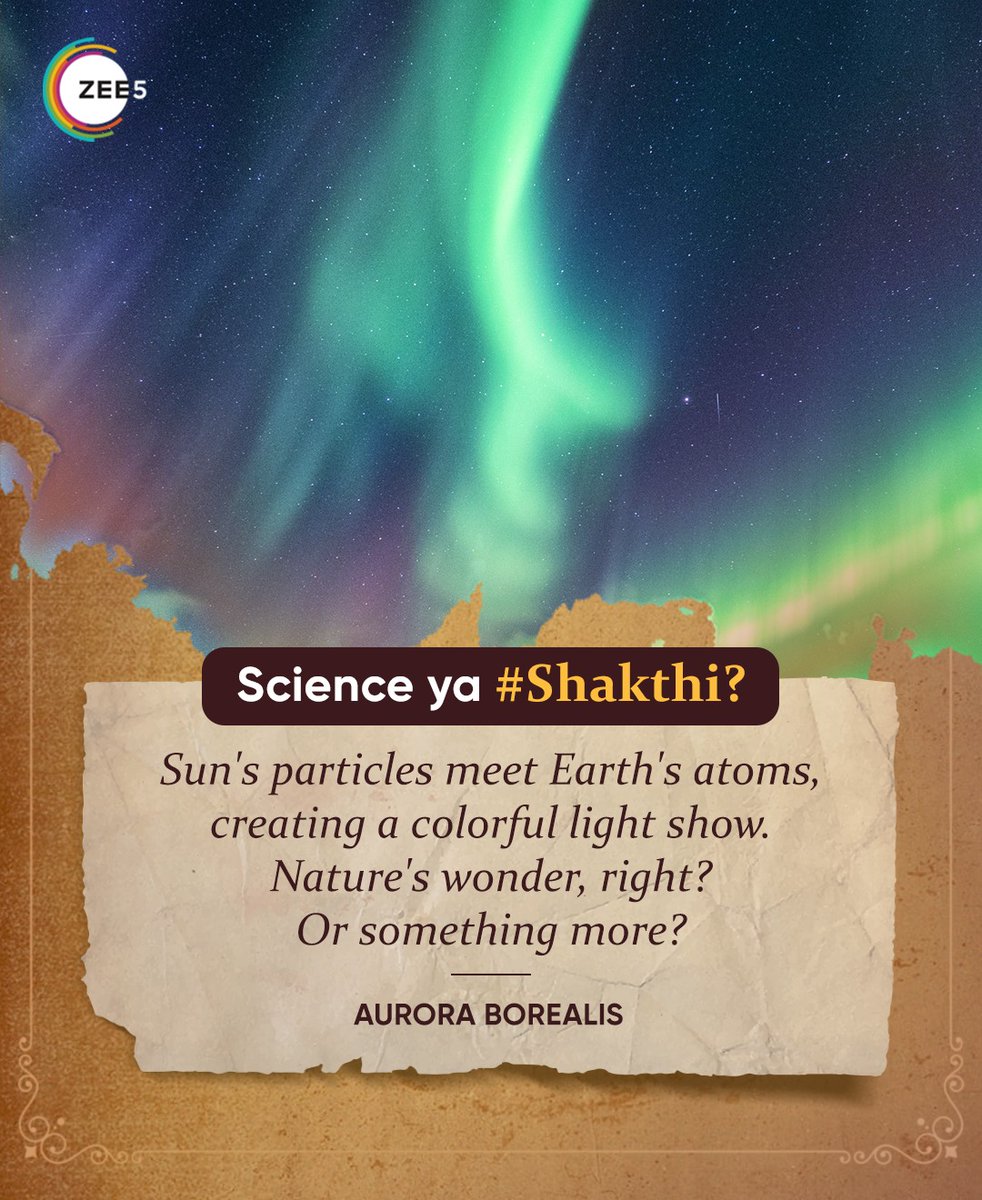 ZEE5Shows's tweet image. Let us know in the comments below if it is just Science or #Shakthi?  

Is such an enchanting scenario possible without any intervention of some higher power?  

#SarvamShaakthiMayam