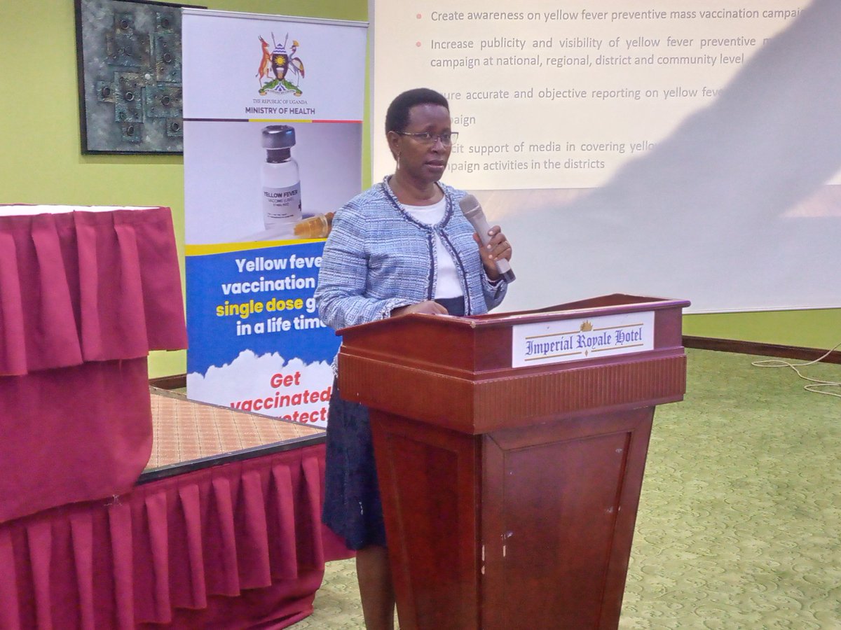 AbdulKim01's tweet photo. The first phase of #Yellowfever vaccination campaign will take place from 9-13th June 2023 targeting citizens from 9 months to 60 yrs ~ Diana Atwiine
@ainbyoo @MinofHealthUG #DaParrotUpdates https://t.co/aO855lLshx