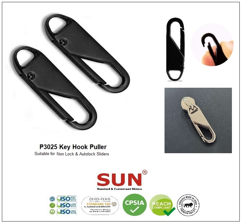 Ansun's tweet photo. SUN Zippers, Sliders &amp; Fittings  
Introducing New Keyhook Slider

eCatalogue download link  https://t.co/i5csGgOHsP 

#keyhook #leadfree #ansun #sliders #hook  #nickelfree #bags #backpack #zippers #garments #apparel #nonlock #autolock #ziprepair #fancyhook #hang #tassle #tag https://t.co/mUPoSSSjLo