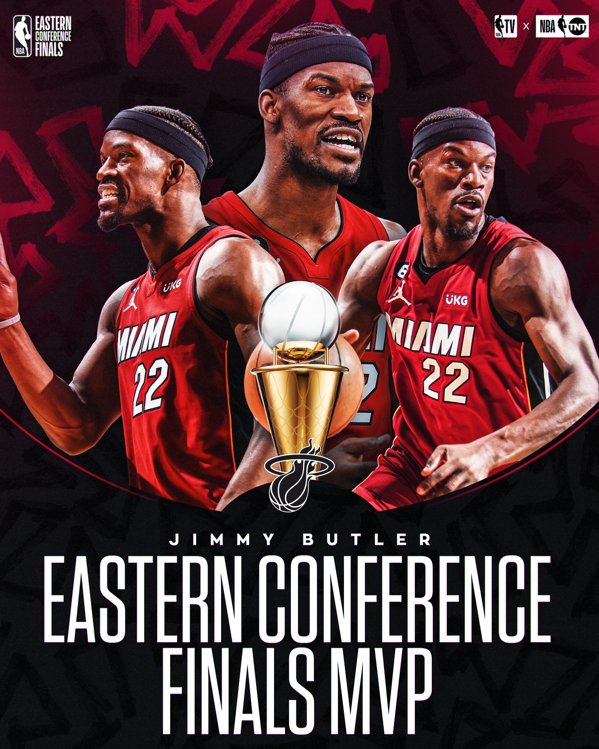 Jimmy Butler wins the Larry Bird trophy for Eastern Conference