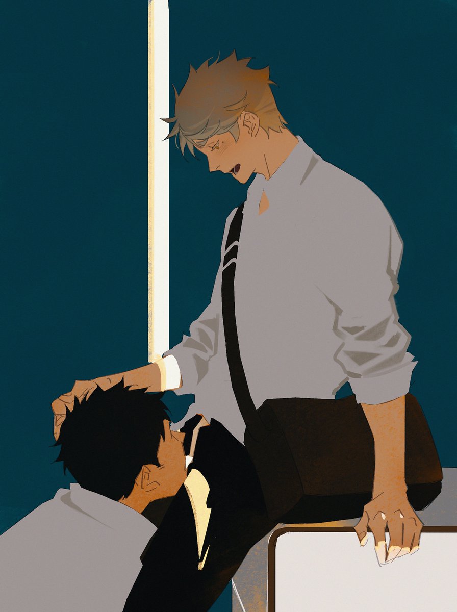 #大菅  #daisuga
牙....齿...刮到了
【不太娴熟的高中生】