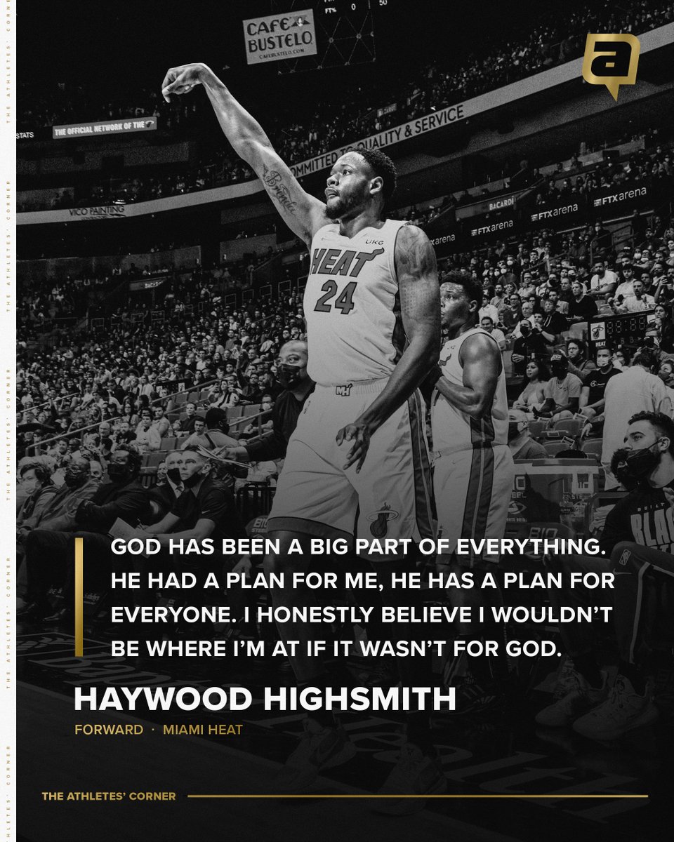 Haywood Highsmith attended Wheeling Jesuit University (Division II)

Was the D-II player of the year in 2018. Undrafted.

Played in the G League from 2018-2022 as well as a year in Germany.

Tonight, in Game 7, he got his moment and helped the Heat get to the NBA Finals 👏