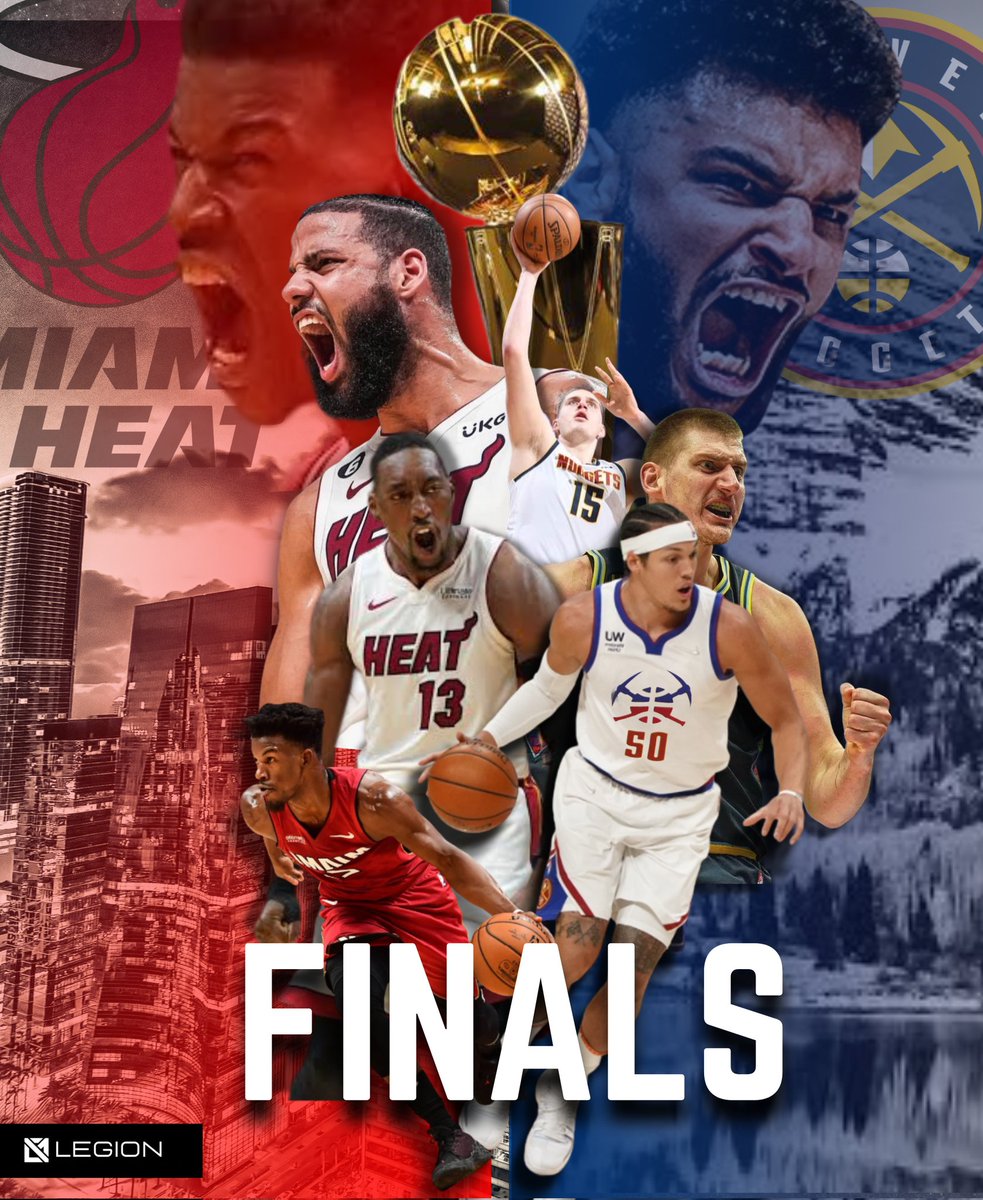 Legion GC PH (@legiongcph) on Twitter photo ๐ฅ <a href="/MiamiHEAT/">Miami HEAT</a> and ๐๏ธ <a href="/nuggets/">Denver Nuggets</a> face off in the 2023 NBA Finals!
Miami Heat:
โ
First play-in team to NBA Finals
ECF MVP:Jimmy Butler
Denver Nuggets:
โ
First NBA Finals in Franchise History
WCF MVP: Nikola Jokic
 #nbafinals ๐ฅ <a href="/MiamiHEAT/">Miami HEAT</a> and ๐๏ธ <a href="/nuggets/">Denver Nuggets</a> face off in the 2023 NBA Finals!
Miami Heat:
โ
First play-in team to NBA Finals
ECF MVP:Jimmy Butler
Denver Nuggets:
โ
First NBA Finals in Franchise History
WCF MVP: Nikola Jokic
 #nbafinals