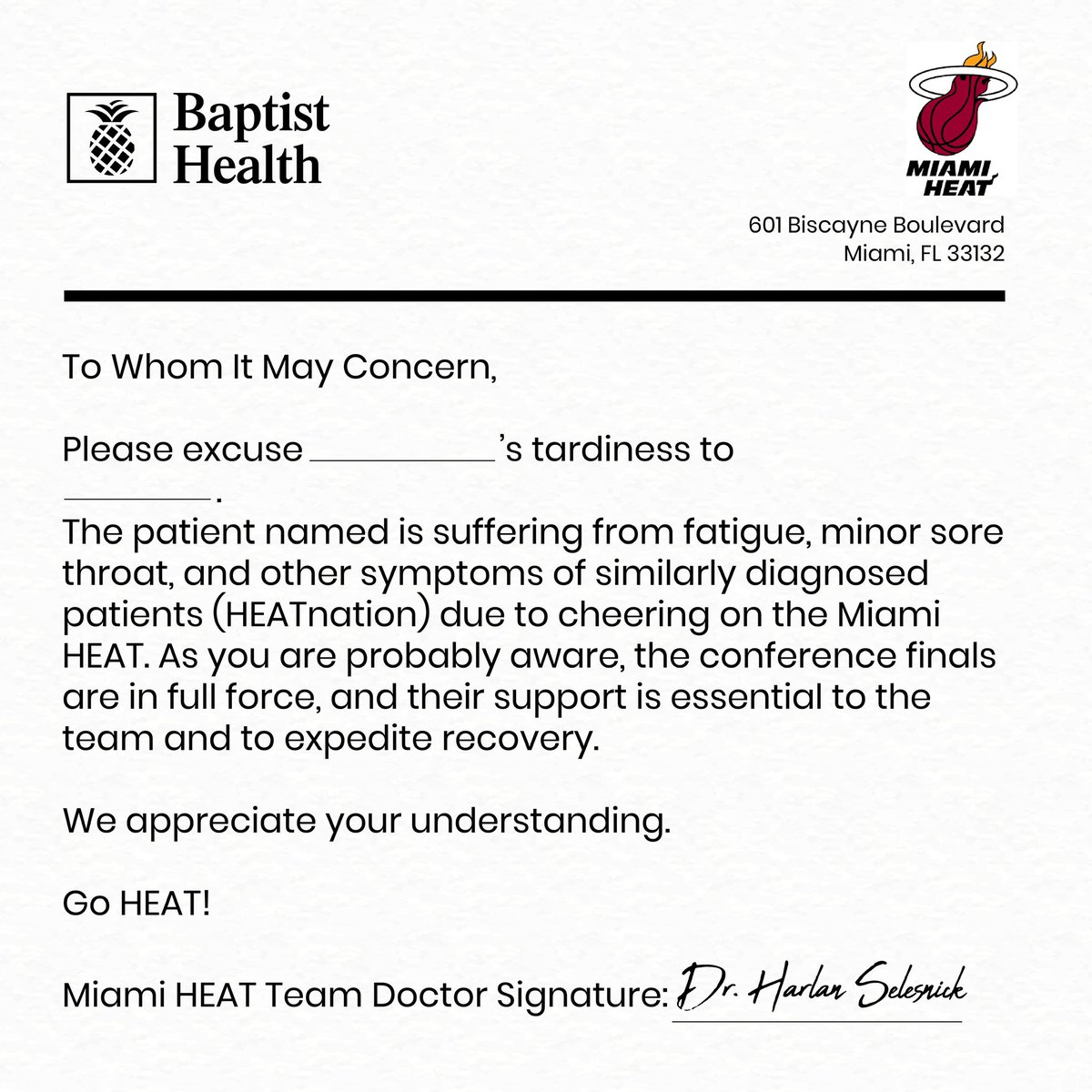 You're going to need this now that our <a href="/MiamiHEAT/">Miami HEAT</a> are FINALS BOUND! 🔥 🏀 

#HEATnation #HEATculture #nbaplayoffs
#orthowheretheprosgo