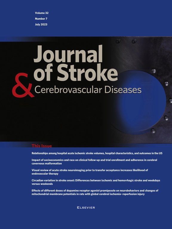 Exciting news! The July issue of JSCVD was released today. Start your summer reading early with our 5 featured cover articles here:

doi.org/10.1016/j.jstr…
doi.org/10.1016/j.jstr…
doi.org/10.1016/j.jstr…
doi.org/10.1016/j.jstr…
doi.org/10.1016/j.jstr…

#stroke #neurotwitter