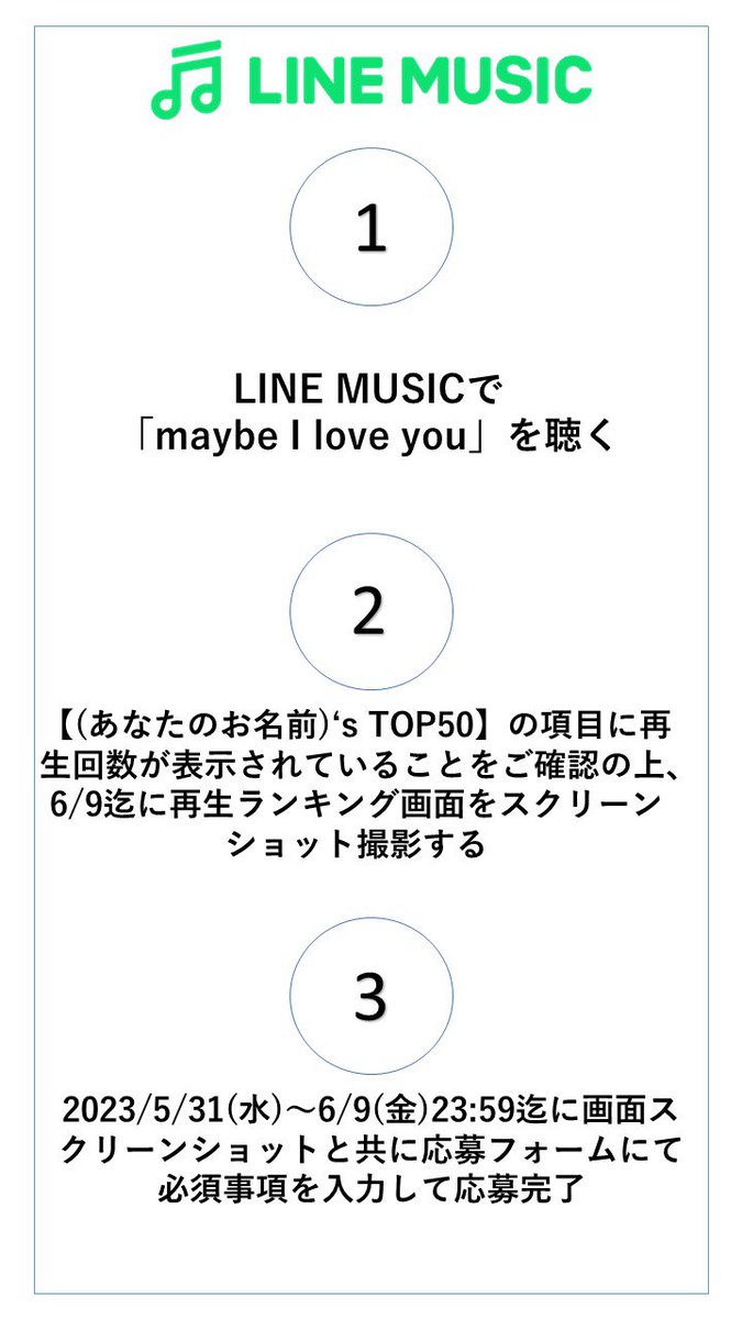 📢お知らせ🎁 【LINE MUSIC会員限定】 『maybe I love you』リリース