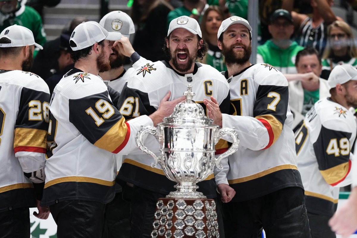 GoldenKnights's tweet photo. Look, don’t touch 🏆 #UKnightTheRealm https://t.co/GI7XpaW1kt