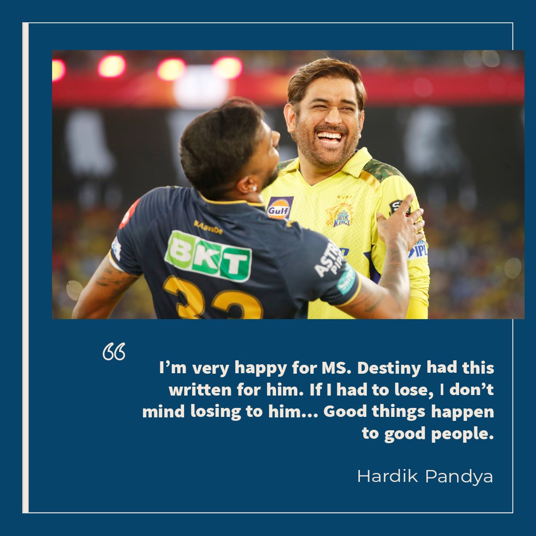 'D: It is destiny' #HardikPandya #MSDhoni #CSKvsGT #CSK