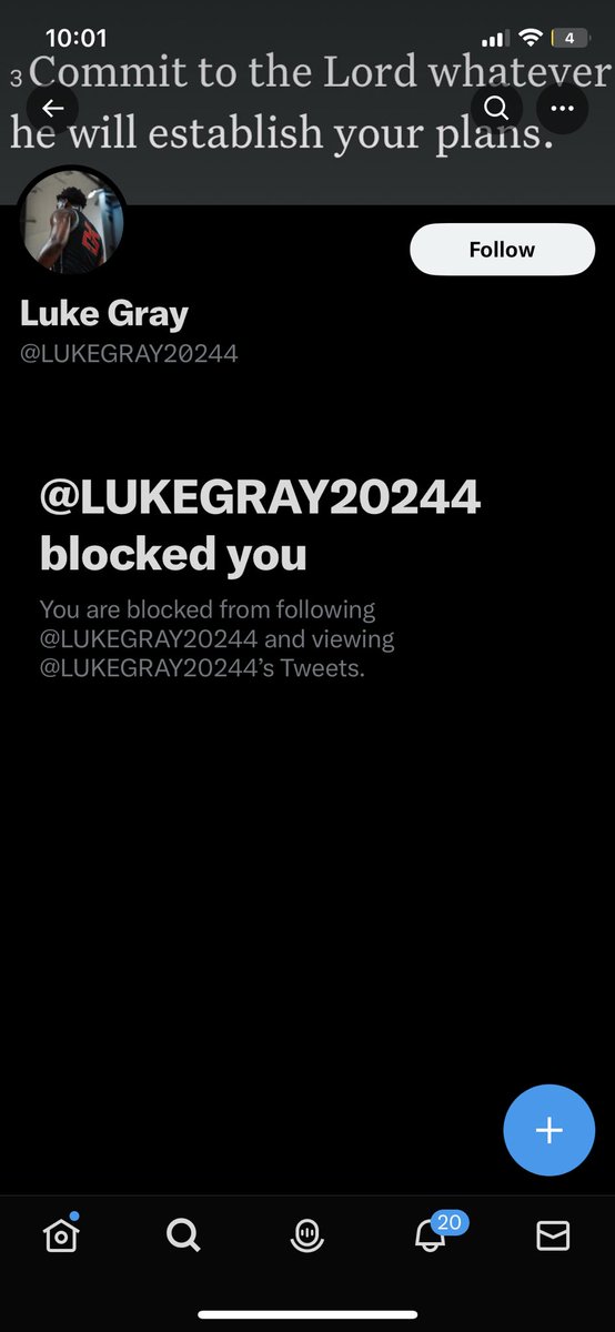 Can someone tell him to unblock me