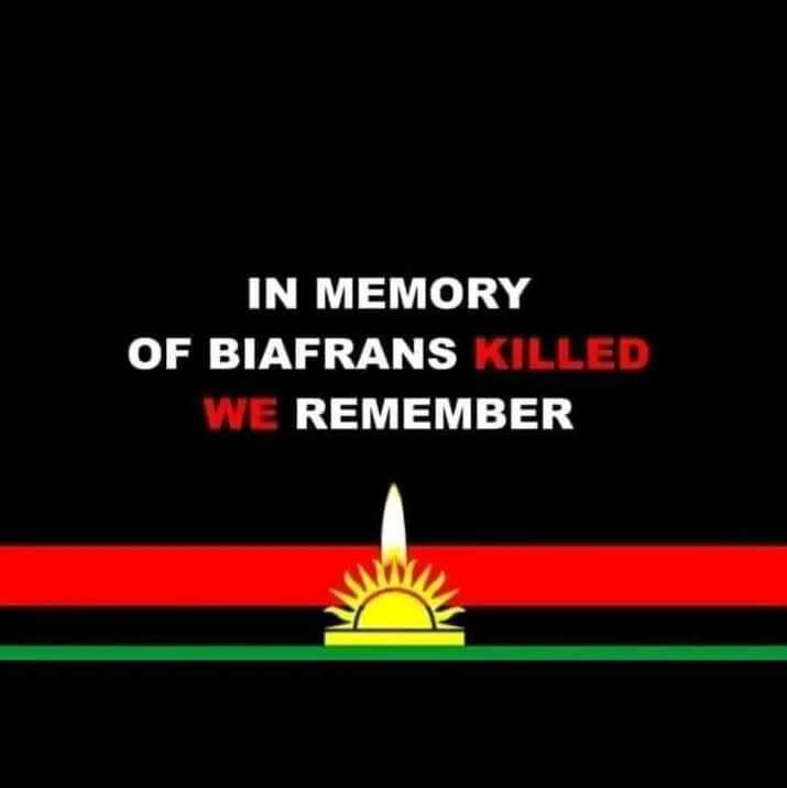 Let our ancestors rise.
#BiafraHeroesDay 
#BiafraFallenHeroesDay