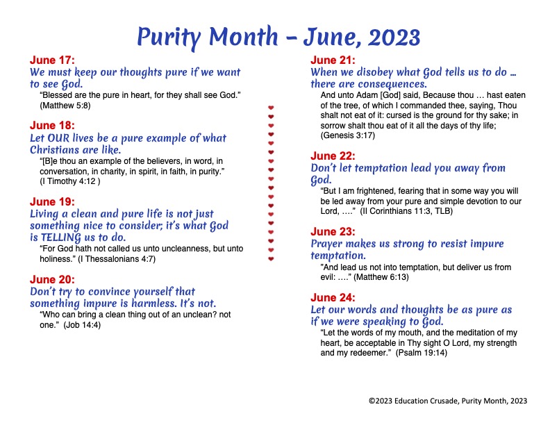 Ed_Crusade's tweet photo. It's God's rainbow! Join us in celebrating PURITY MONTH, June 1-30. https://t.co/KMc5oaPou8