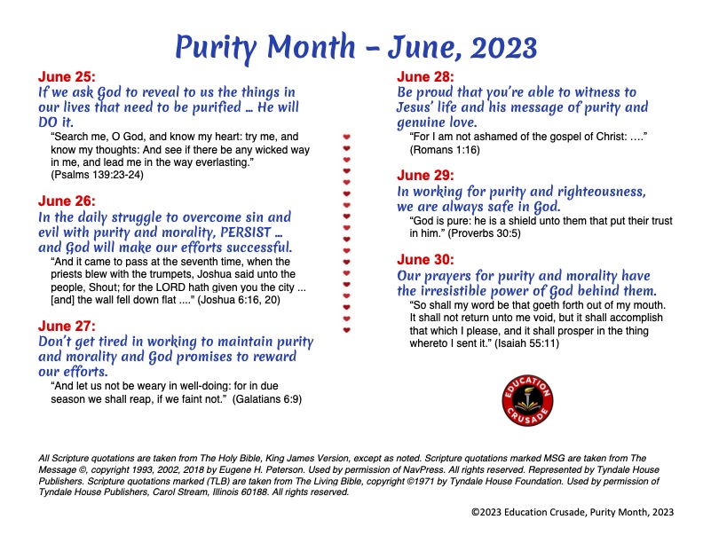 Ed_Crusade's tweet photo. It's God's rainbow! Join us in celebrating PURITY MONTH, June 1-30. https://t.co/KMc5oaPou8
