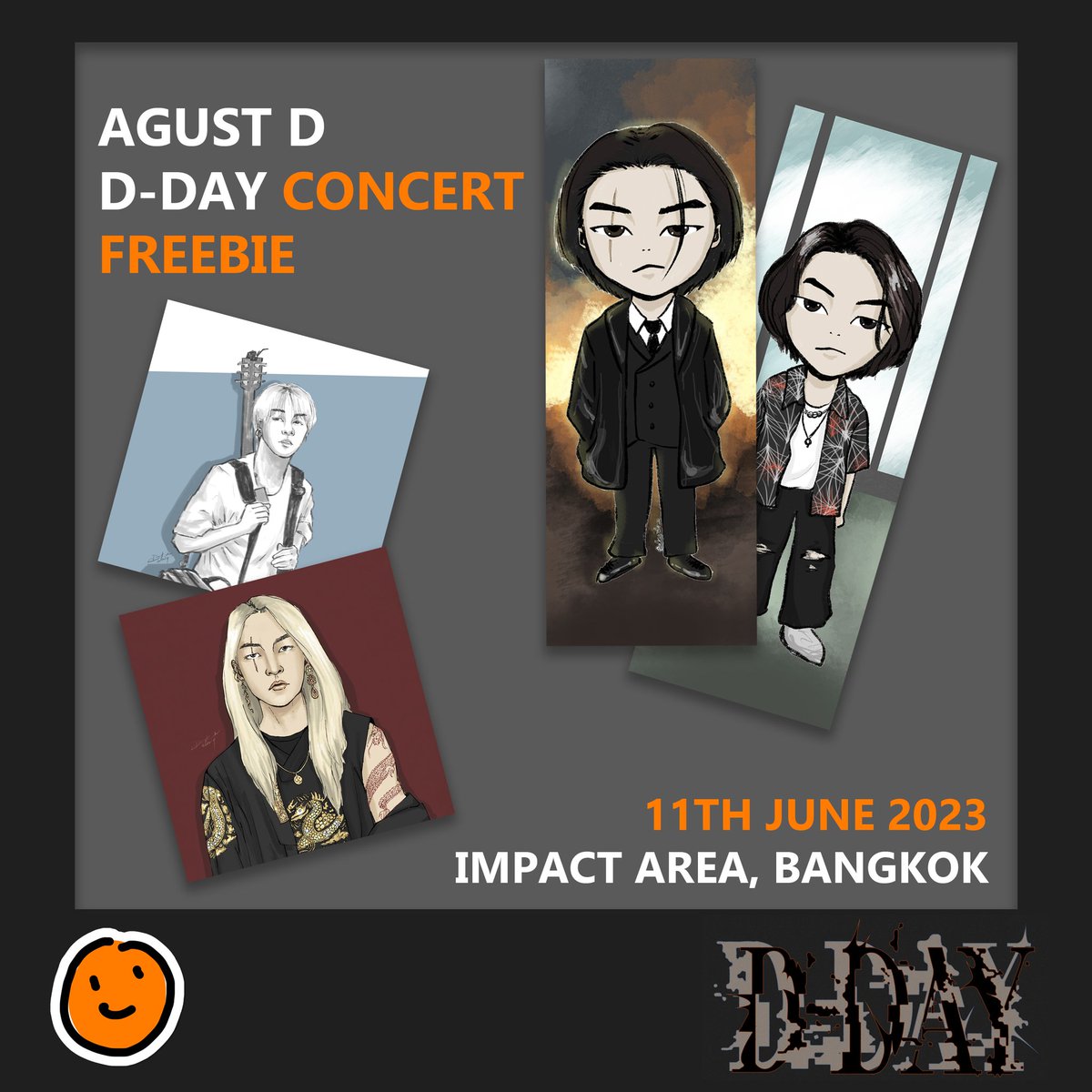 talkingpotato03's tweet photo. Hi guys!
Will be seeing yoongi on the 11th and decided to make some freebies of my art 😅
I'll be handing them out at the impact arena - Bangkok! 
See you soon! 💜

#Agustd_SUGA_Tour_in_bkk
#AgustD_SUGA_Tour_in_Bangkok https://t.co/RjI36IoeCi