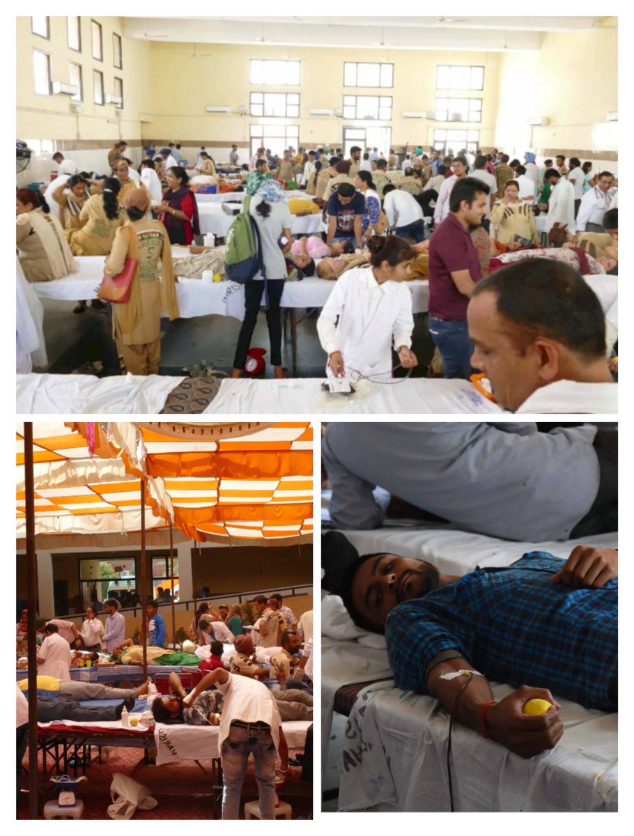 Dera Sacha Sauda has made three world records in the domain of Blood Donation.
1.Guinness Book of Records on 7th Dec 2003 with a donation of 15,432 units of blood.
2.10th Oct 2004,a new record with a donation of 17,291 units
3.Donating 43,732 units.
#RealLifeHero 
#TrueBloodPump