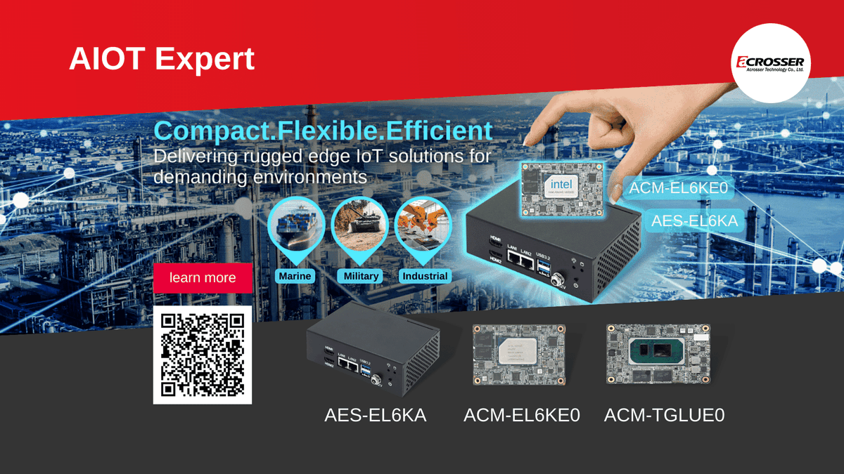 acrosser_global's tweet photo. 【Acrosser Computex 2023】
Acrosser's AIOT Expert Solutions: Revolutionizing AI and IoT Integration for Enhanced Automation!!
video🎬🎬🤩⬇️⬇️
https://t.co/e5Uld7hfCn
Acrosser Computex 2023 Online Exhibition:
🙋‍♂️🙋‍♂️⬇️⬇️
https://t.co/dcJfNWVDQH
#Computex #AOIT https://t.co/FbMTSUoBm5