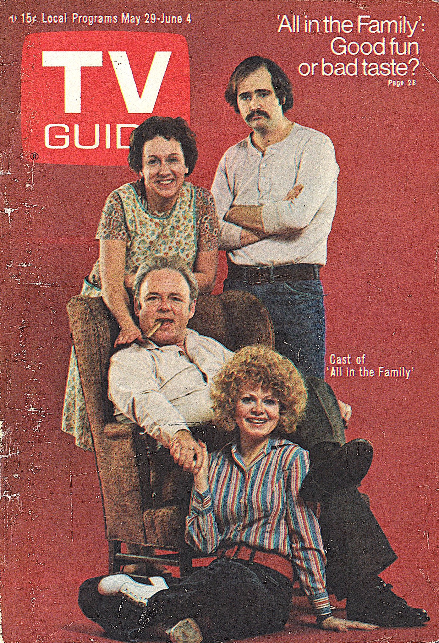 RetroNewsNow on X TV Guide Cover May 29 June 4 1971 Carroll O Connor Jean Stapleton Sally Struthers and Rob Reiner of All in the Family https t eHytlizlhF X