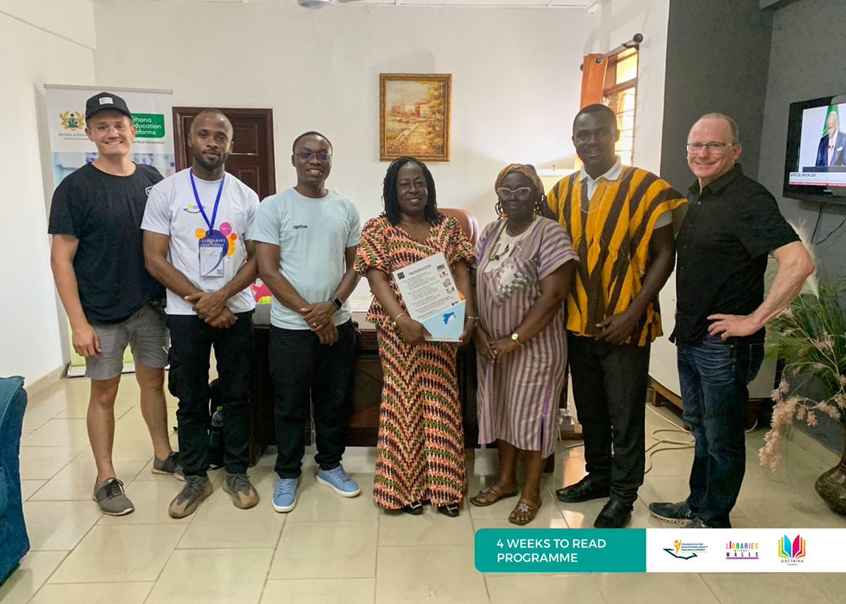 _feedghana's tweet image. Delighted to have hosted our friends from Doctrina Foundation through our literacy program @lwwgh. Here’s to collaborating for change in our communities through literacy. #4Weeks2Read #LearningDynamics #Iiteracy