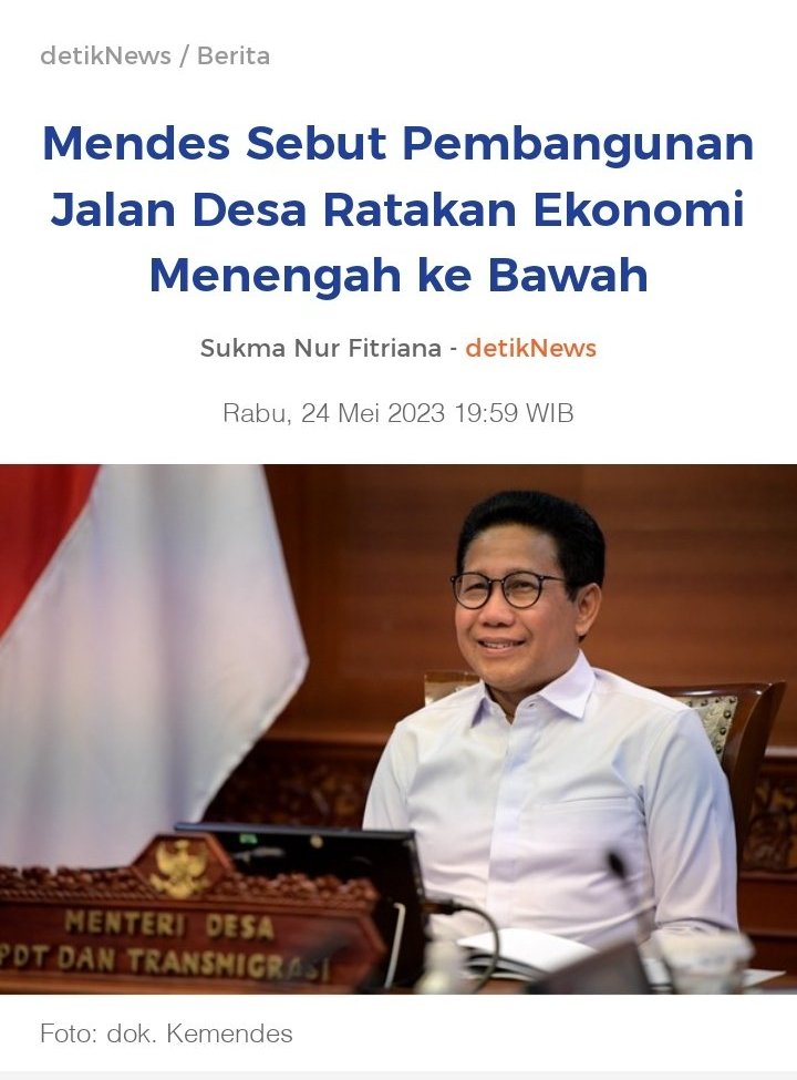 news.detik.com/berita/d-67371
#sdgsdesa 
#desabisa
@jokowi 
@halimiskandarnu 
@taufikmadjid71 
@yusradaridesa 
@SukoyoKasekpro 
@Brigade01Arwan1 
@hasanroviqi 
@tppkemendes 
@Mursyidan10 
@AcehTpp