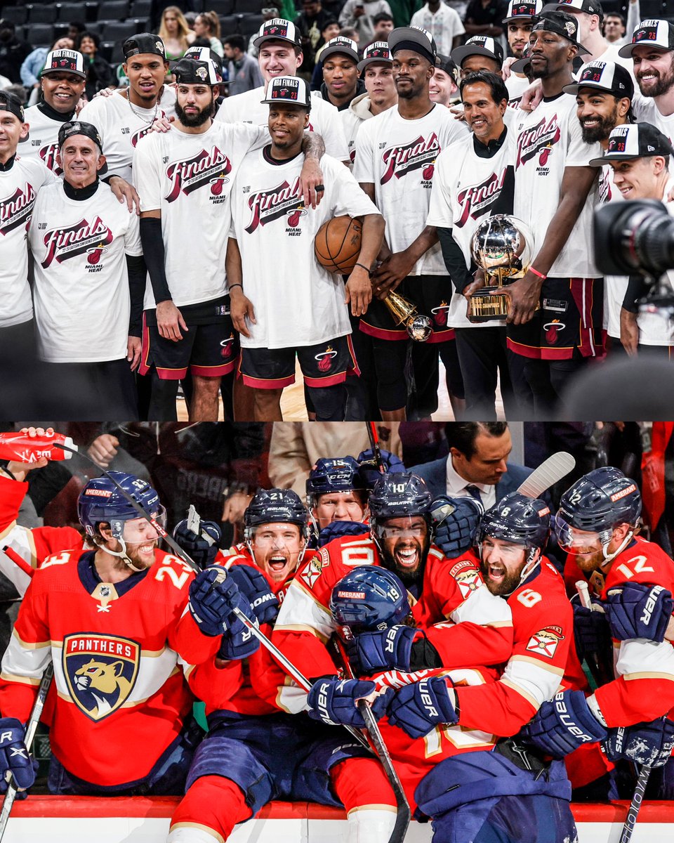 FOS's tweet photo. Next week in South Florida:

June 7: Heat host NBA Finals Game 3
June 8: Panthers host Stanley Cup Game 3
June 9: Heat host NBA Finals Game 4
June 10: Panthers host Stanley Cup Game 4 https://t.co/q6po2pdmXW