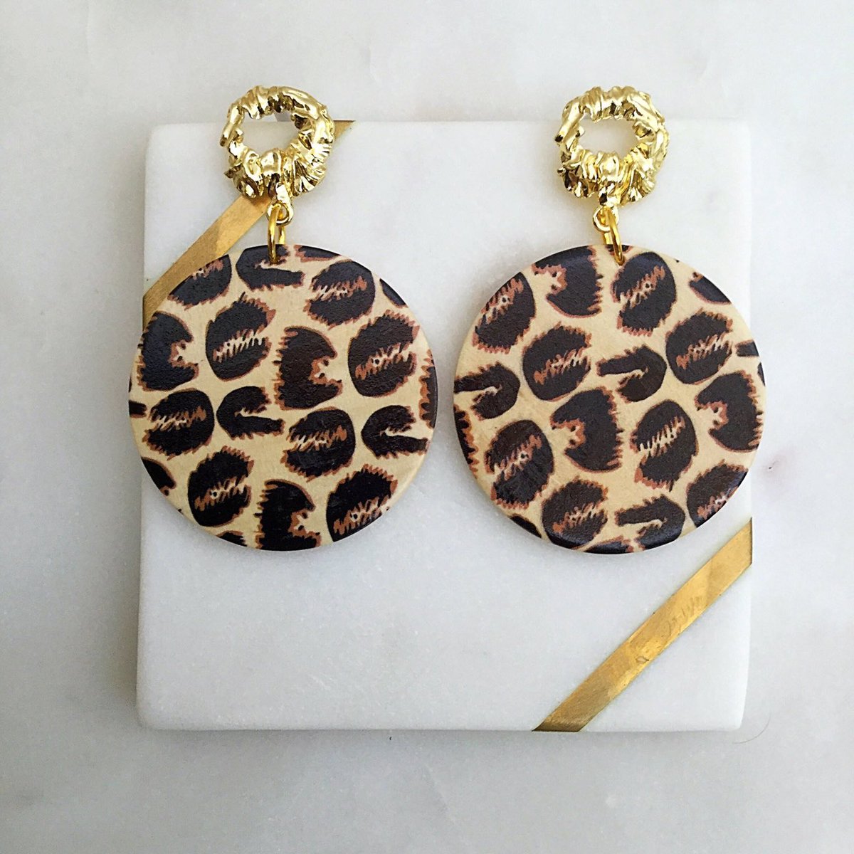 etsy.com/listing/779499… #earrings #handmade #etsy #etsyshop #fashion #animalprint #circleearrings #fashion #animalprintearrings #uniqueearrings #style