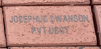 Cahalanjones's tweet photo. A brick paver was dedicated today in honor of Pvt. Josephus Swanson. Swanson was born into slavery around 1843 in Williamson County, TN. He was married and 21 years old when he enlisted in Company E of the 15th US Colored Infantry in Shelbyville, TN. https://t.co/wZZjhA1PrS https://t.co/TRffCGfuq9
