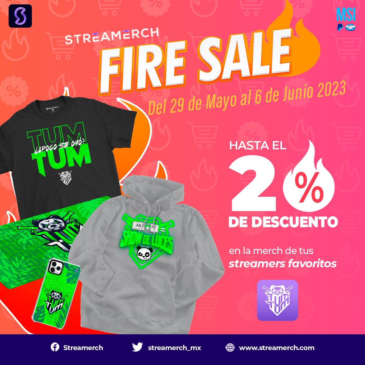 Bandita el hotsale ya está y nuestros amigos de <a href="/Streamerch_mx/">Streamerch</a> tienen un buen de promociones
