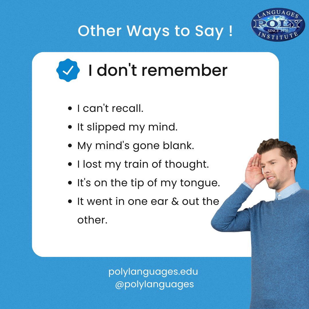 Do you have more?
.
.
.
#studyenglish #esl #toefl #languageschool #internationalstudents #poly #polylanguages #vocabulary #speakenglish #englishgrammar #grammar .