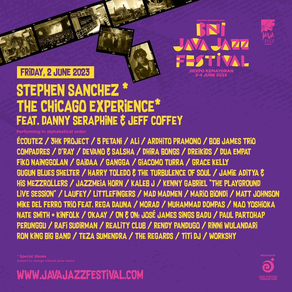 CGV_ID's tweet photo. Giveaway 4 tiket BNI Java Jazz Festival 2023✨

Caranya:
1. Follow @CGV_ID @JavaJazzFest 
2. Retweet postingan ini
3. Jawab pertanyaan pada komen: Siapa di antara line up Java Jazz Festival 2023 yang pernah mengisi soundtrack film?

Jawaban ditunggu sampai besok ya. 4 pemenang akan mendapat masing2 1 tiket untuk day 1 atau day 2.
