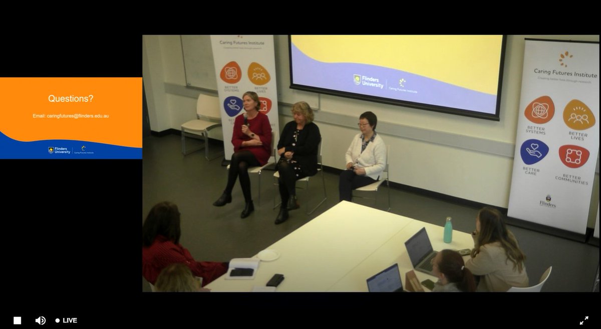 rayychan's tweet photo. Always enjoy a @FlindersCFI seminar!
Thanks to @E_A_Lynch @AnnetteBadland1 #LilyXiao for sharing your wisdom and advice from a panel's perspective!
#CFIproud #CFIimpact @FlindersCNHS @FlindersCFI #Nursing #Alliedhealth #research https://t.co/W09jQlmtjp
