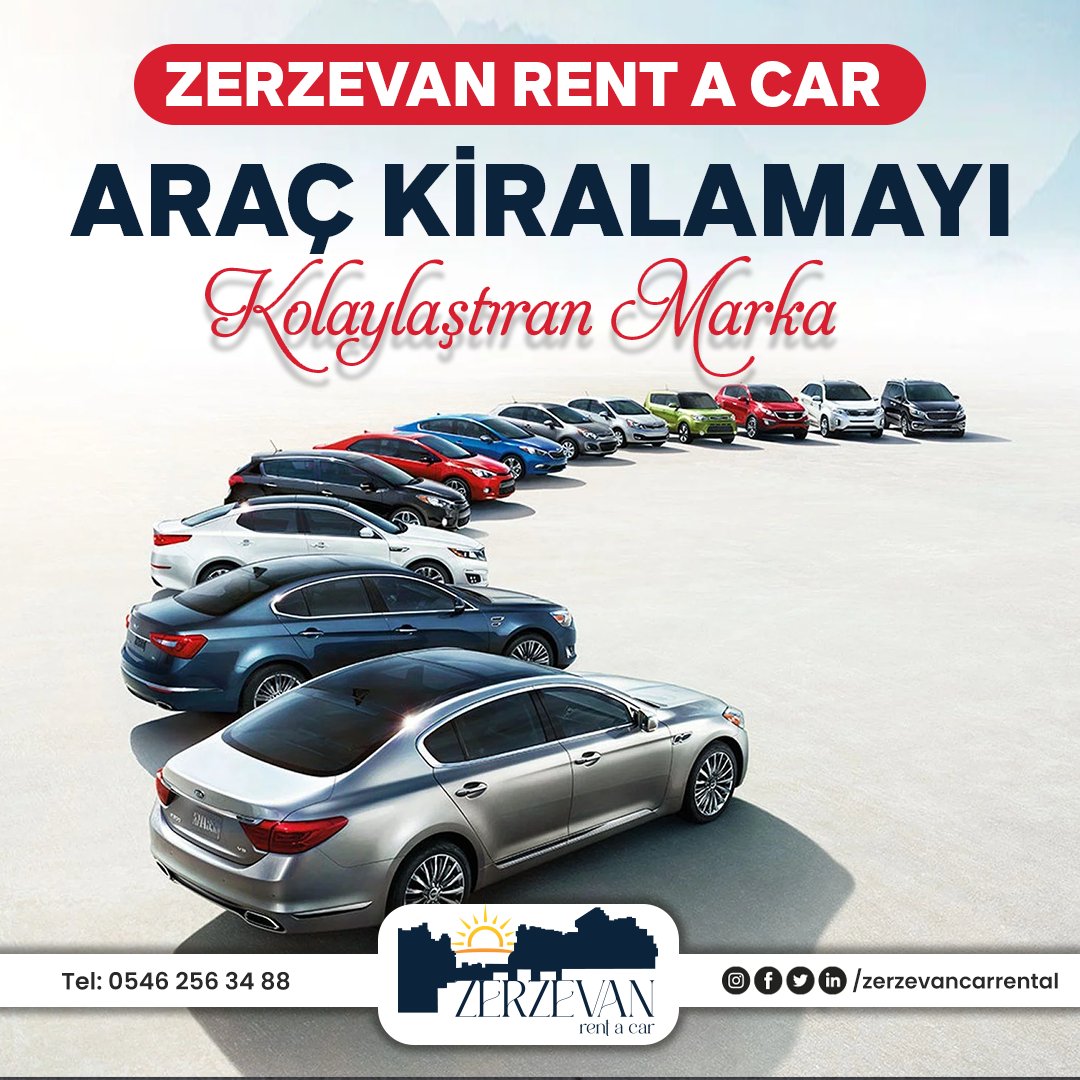 Zerzevan Rent A Car Araç Kiralamayı Kolaylaştıran Marka...
#araçkiralama #diyarbakıraraçkiralama #airportrentacar #airportrentalcar #diyarbakırrentalcar #diyarbakırrentacar #rentacar #rentalcar #diyarbakırotokiralama #audia4 #audikiralama #kiralıkaudi #peugeot301 #renaultclio