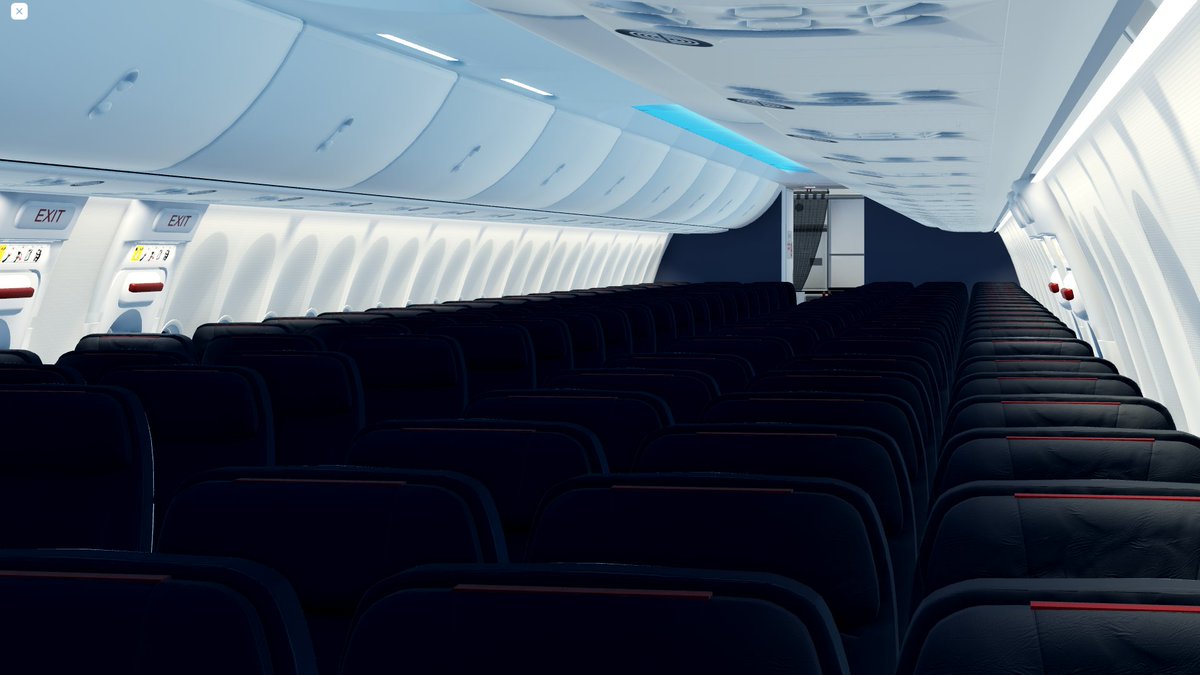 AAmericanROBLOX's tweet photo. The 737-800 cabin is just gorgeous

https://t.co/4x7SGdbW26 https://t.co/kBSJgmNQH8