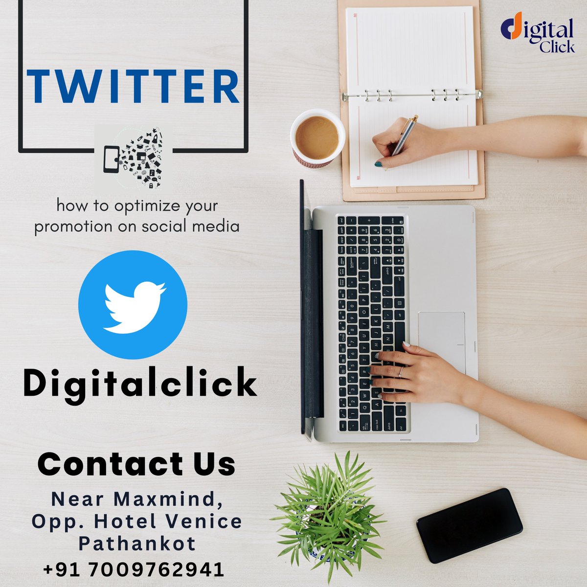 DigitalClick4u's tweet image. “Social media is the better way to connect with people.” Promote your business through Twitter Marketing!!!We deal in all kind of online promotional services, Contact us: Digital Click: +91 7009762941

#Digitalclick #twittermarketing #marketingagency #marketing #digitalmarketing
