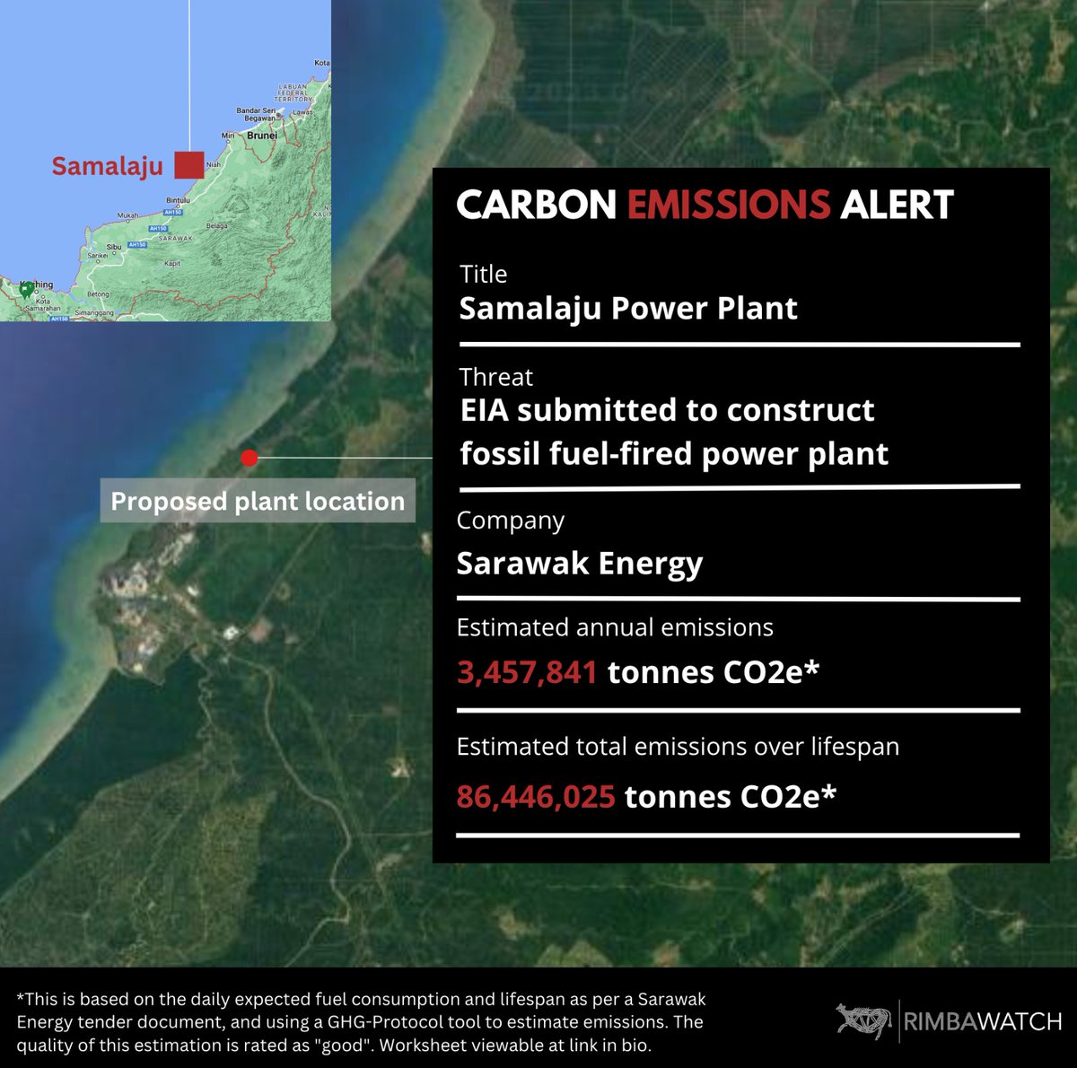 RimbaWatch has sighted an EIA submitted by Sarawak Energy to construct a fossil fuel-fired power plant near Bintulu. 

The IPCC have warned that all current and planned fossil fuel assets are incompatible with a 1.5 degree future.