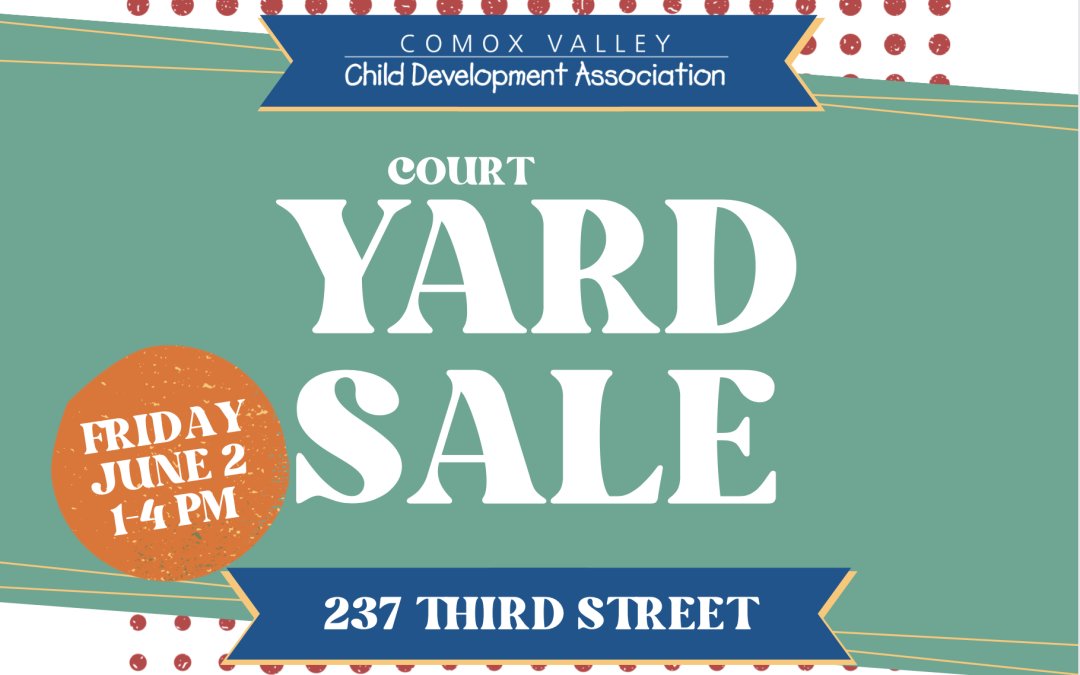 Charity Yard Sale at the CVCDA on Friday, June 2 - buff.ly/3OTaf9g 

#charityyardsale #supportthecvcda #comoxvalley #cvcda #garagesale
